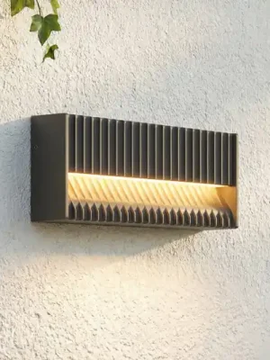Vrácení Zdarma Lucande LED venkovní nástěnné svítidlo Tavion, 25 cm, antracitová, IP65