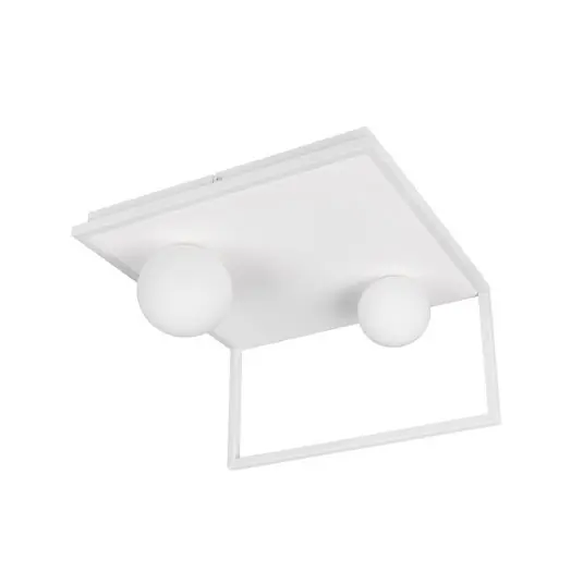 LED stropní svítidlo Arola, bílá matná, šířka 37 cm, kov Víkendová Akce