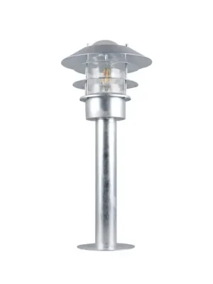 Výprodej Stojanová lampa Ruvuuma, zinková barva, výška 50 cm, kov, IP44