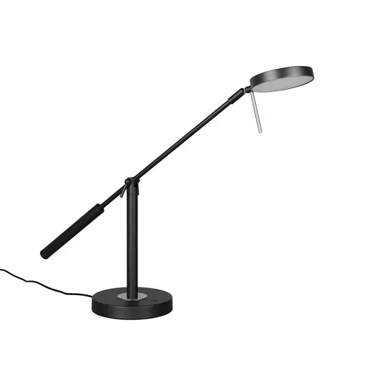 LED stolní lampa Monza, matná černá, výška 52 cm, kov Expresní Doručení
