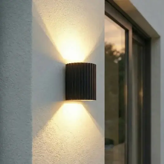 Akční Cena Lindby LED venkovní nástěnné svítidlo Ralino, černá, 2 svítidla, IP65