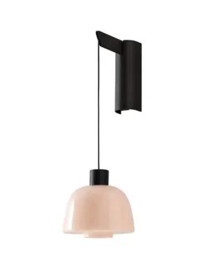 Autentický Bover LED nástěnné světlo Drep A/01, opálově nahé, sklo, 2 700 K