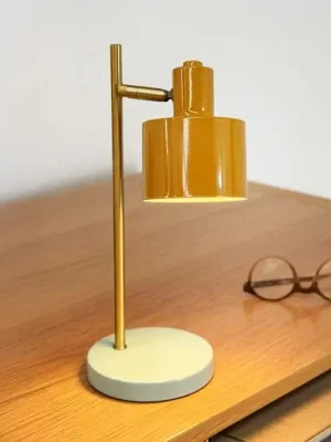 Originální Dyberg Larsen LED stolní lampa na baterie Ocean Mini, kari/tyrkysová