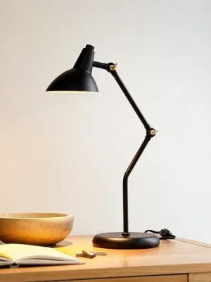 Dyberg Larsen Stolní lampa Vela, černá, výška 45 cm Cenový Hit