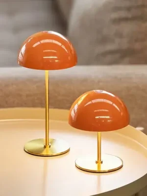 Dyberg Larsen LED stolní lampa na baterie Along, oranžová, sada 2 ks Koupit Online
