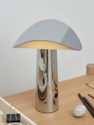 Levný GEJST LED stolní lampa Lium, chrom, 2 700 K, USB