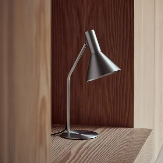 FRANDSEN Stolní lampa Lyss, hliníková barva, kov, 50 cm, E27 Nejlepší Volba