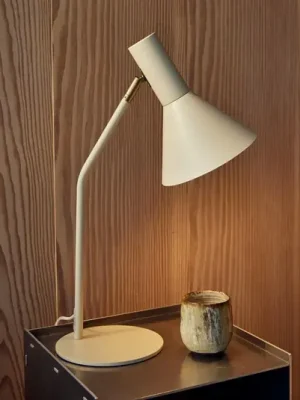 Oblíbený FRANDSEN Stolní lampa Lyss, béžová, kov, výška 50 cm, E27