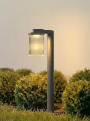 Ověřený Lucande LED osvětlení cesty Beelia, antracit, 60 cm, rýhované