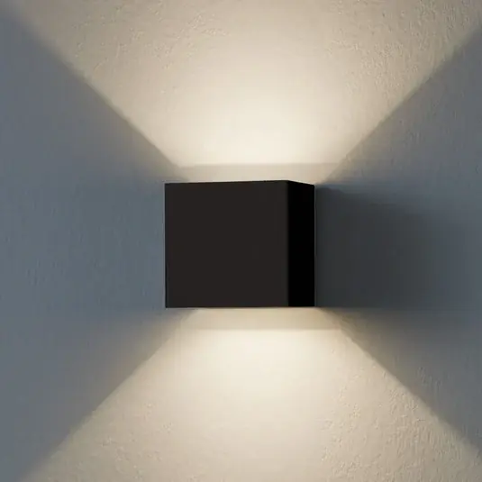 Originální Venkovní nástěnné svítidlo Calpino 3, černá, šířka 10 cm, 2 žárovky