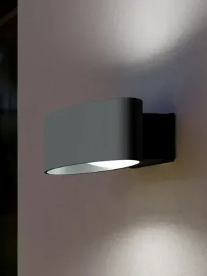 Venkovní nástěnné svítidlo Chinoa, antracitová, šířka 27 cm, kov Ověřený