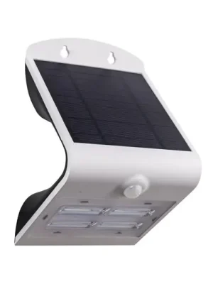 Solární LED nástěnné světlo Lamozzo, bílá, výška 21 cm, senzor Cenový Hit