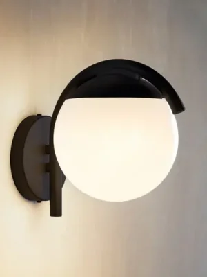Venkovní nástěnné svítidlo Prata Vecchia, černá, výška 26 cm, kov Aktuální