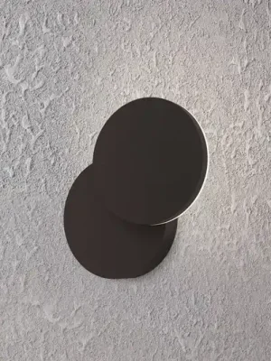 Nová Kolekce Venkovní nástěnné svítidlo Pedersano, černá, Ø 14 cm, kov