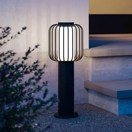 Novinka Stojací lampa Ravello, černá, výška 45 cm, kov