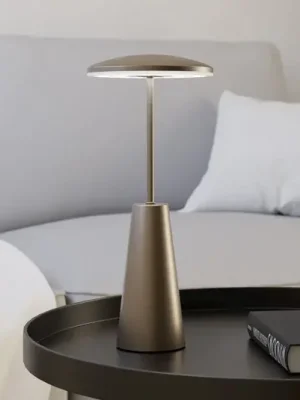 LED svítidlo na akumulátor Piccola, bronzová barva, výška 28 cm, IP54 Jen Po Omezenou Doba