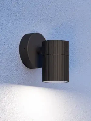 Venkovní nástěnné svítidlo Tomelloso, černá, výška 12 cm, kov Originální