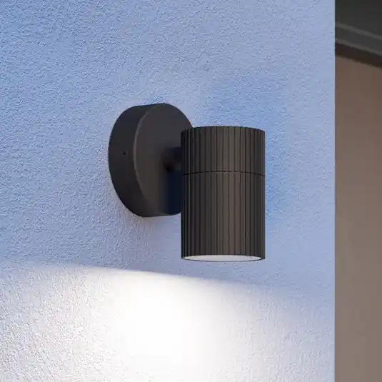 Venkovní nástěnné svítidlo Tomelloso, černá, výška 12 cm, kov Originální