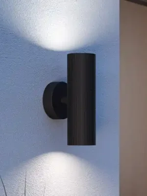 Venkovní nástěnné svítidlo Tomelloso, černá, výška 20 cm, kov, 2ramenná Nejlepší Cena