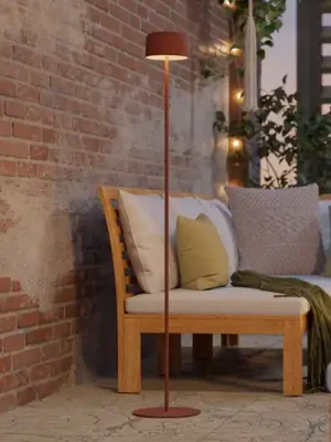 Odeslání Ihned Solární LED lampa na terasu Roccanova-L, oranžová, výška 120 cm