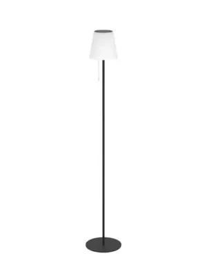 Autentický Solární LED lampa na terasu Scordiano-L, černá, výška 120 cm