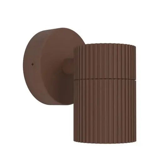 Ověřený Venkovní nástěnné svítidlo Tomelloso, rezavá barva, výška 12 cm, kov