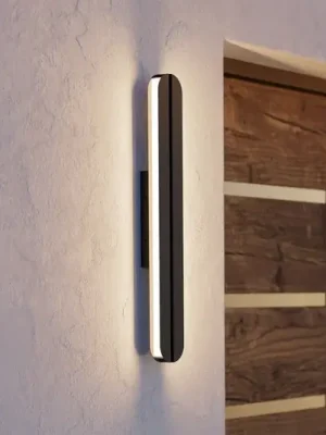 Autentický Venkovní nástěnné svítidlo Vascella, černá, šířka 60 cm, kov