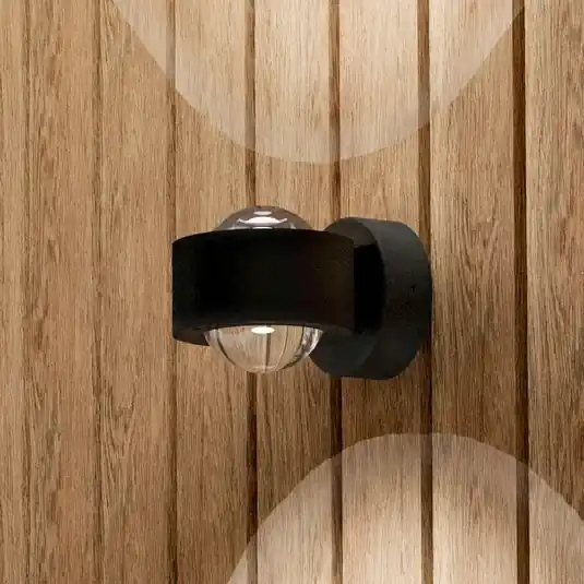Venkovní nástěnné svítidlo Treviolo, černá, výstupek 12 cm, 2 žárovky Expresní Doručení