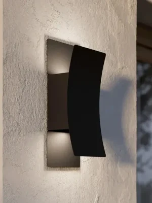 Venkovní nástěnné svítidlo Verdolino, černá, výška 28 cm, kov Cenový Hit