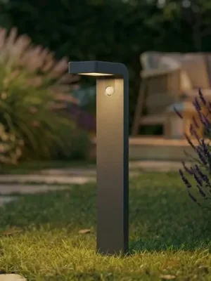 Prios LED osvětlení cesty Aurino, černé, 75 cm, senzor Horká Nabídka