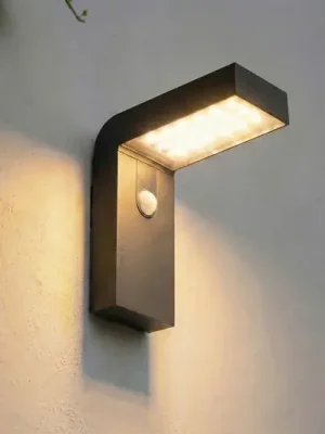 Pouze Dnes Prios LED solární nástěnné světlo Aurino, černé, senzor, IP44