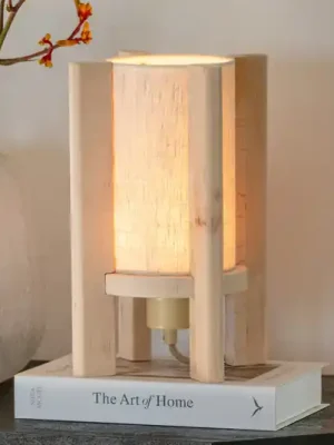 Super Cena GOOD & MOJO stolní lampa Corsica, přírodní, 30 cm, olšové dřevo