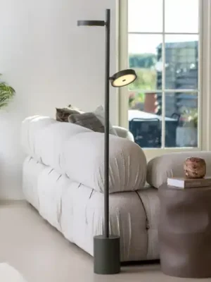 Tovární Cena GOOD & MOJO LED stojací lampa Okinawa, 2 svítidla, zelená, 146 cm, dřevo