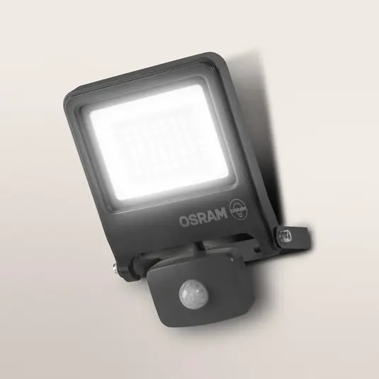 OSRAM venkovní bodové osvětlení ENDURA FLOOD, šedý, senzor 30 W 840 IP44 Super Cena