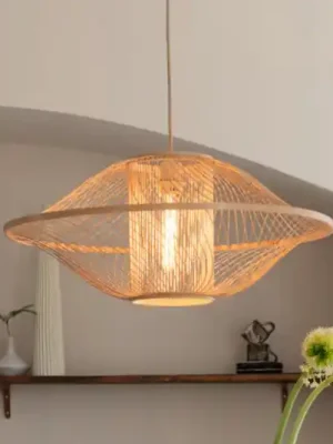 GOOD & MOJO závěsné světlo Maui, přírodní, Ø 70 cm, bambus, E27 Expresní Doručení