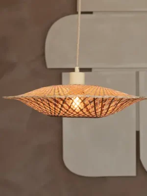 GOOD & MOJO závěsné světlo Madura, Ø 44 cm, přírodní/hnědá, bambus Cenově Výhodný