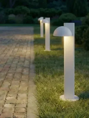 Expresní Doručení LED osvětlení cesty Lucande Velira, světle šedé, 77 cm, 1 žárovka, IP44