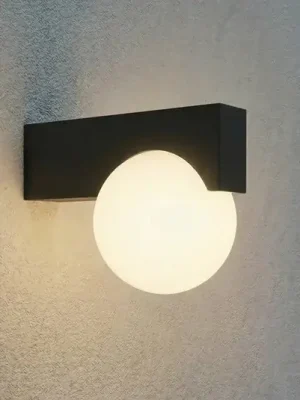 Značkový Venkovní nástěnné LED svítidlo Lucande Vijon, černé, CCT, IP44
