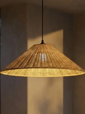 Venkovní závěsná lampa Lucande Taniola, 1 žárovka, kuželovitá, Ø 60 cm Výprodej