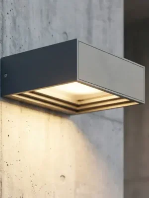Ihned K Objednání Lucande LED nástěnné světlo Ashkan, antracit, IP65