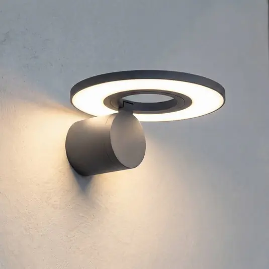Akční Nabídka Arcchio LED venkovní nástěnné svítidlo Tovio, antracitové, otočné