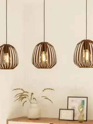 Závěsné světlo Espinal, bronz broušený, délka 90 cm, 3 žárovky. Dokud Zásoby Vydrží