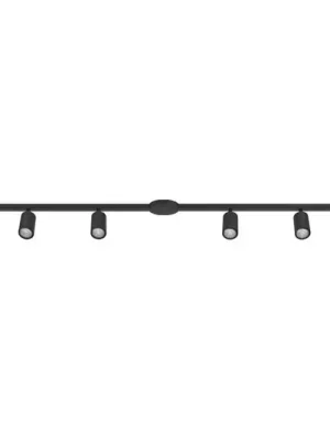 Sada kolejnic EASY TRACK, černá, 4 x GU10-bodovky, délka 193 cm Sleva