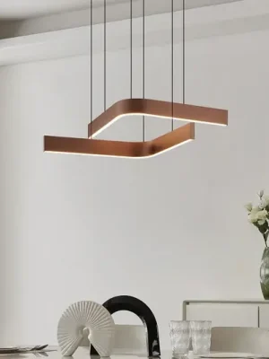 Speciální Cena LED inteligentní závěsné světlo Folcino-Z, bronzová barva, 64 cm, CCT
