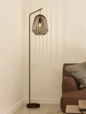 Stojací lampa Espinal, bronzová broušená, výška 170 cm, kov E27 Nízká Cena