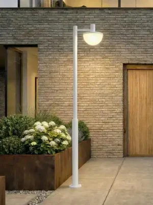 Aktuální Venkovní světlo Lucande Toras, světle šedé, 1 žárovka, stmívatelné CCT