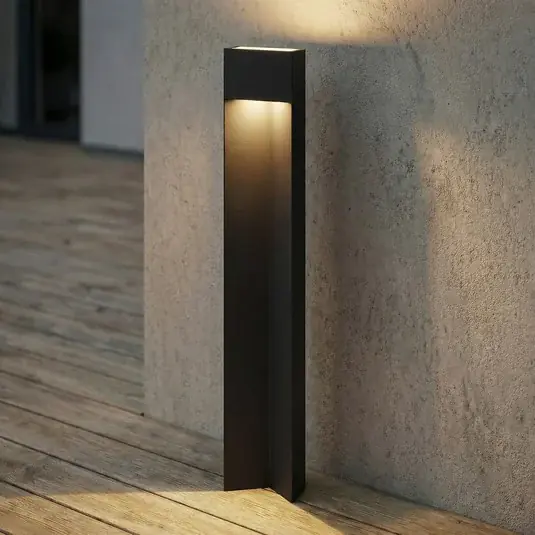 Omezená Nabídka LED osvětlení cesty Lucande Kaholo, matná černá, 90 cm, IP44