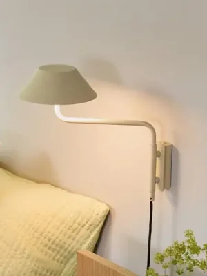 Horká Nabídka LED nástěnné světlo COVER, písková barva, výsuv 30 cm, kov