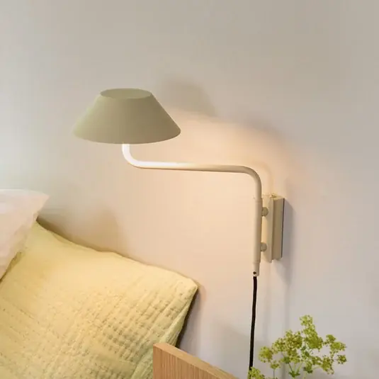 Horká Nabídka LED nástěnné světlo COVER, písková barva, výsuv 30 cm, kov