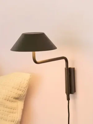 LED nástěnné světlo COVER, černé, výstupek 30 cm, kov Odeslání Ihned